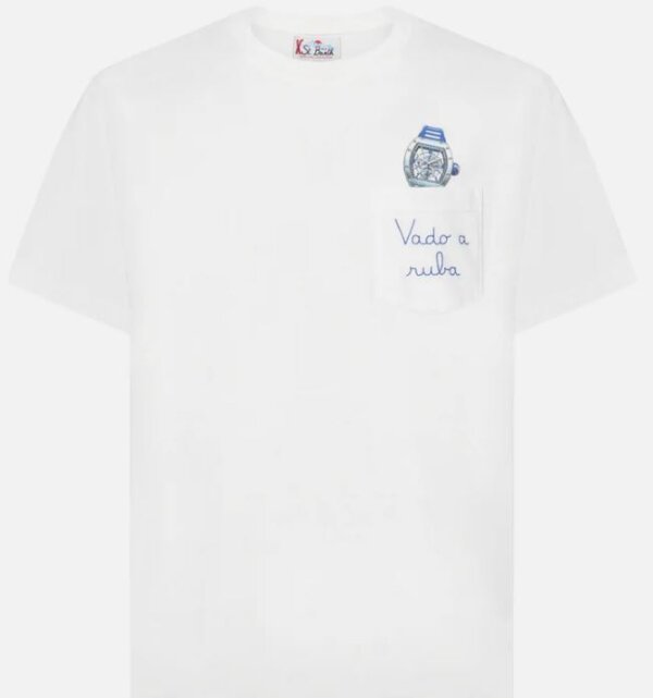T-shirt MC2 Saint Barth ricamo sul taschino VADO A RUBA - immagine 3