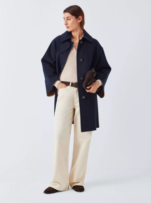 Cappotto MAX MARA WEEKEND in drap di lana Blu - RUFO