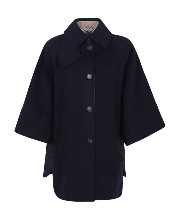Cappotto MAX MARA WEEKEND in drap di lana Blu - RUFO - immagine 3