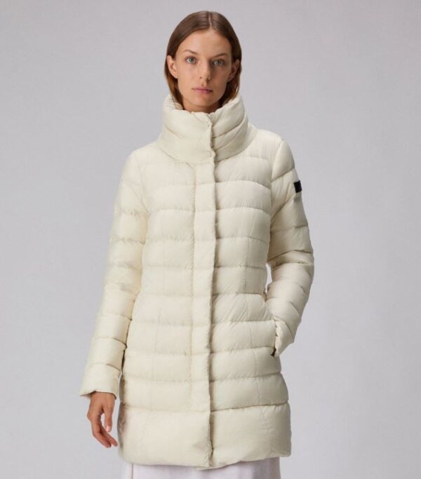 Piumino lungo PEUTEREY donna slim a collo alto SOBCHAK MQN 03 - Bianco - immagine 3