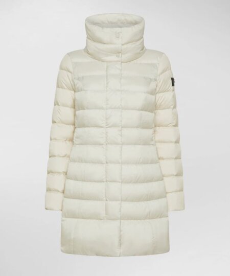 Piumino lungo PEUTEREY donna slim a collo alto SOBCHAK MQN 03 - Bianco