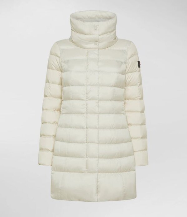 Piumino lungo PEUTEREY donna slim a collo alto SOBCHAK MQN 03 - Bianco