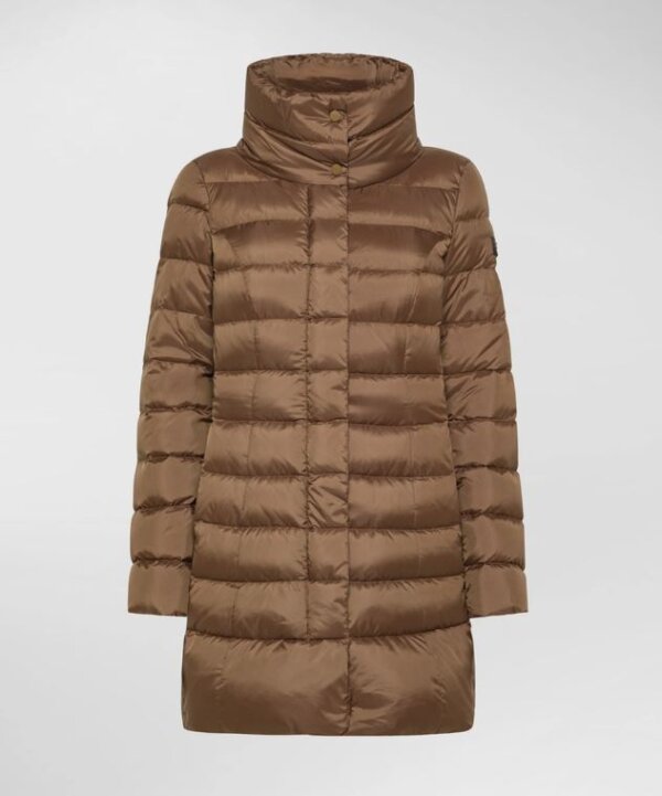 Piumino lungo PEUTEREY donna slim a collo alto SOBCHAK MQN 03 - Nocciola - immagine 2