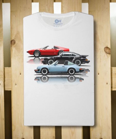 T-Shirt in cotone ORIGINAL RACE Street Sport Cars 1 - White