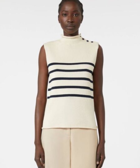 Maglia MAX MARA WEEKEND in filato di cotone - avorio TROFEO