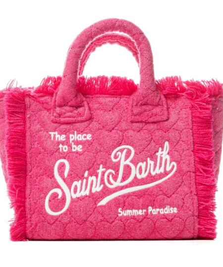 Borsa MC2 Saint Barth Vanity MINI Sponge Quilted Hearts 77 FUXIA