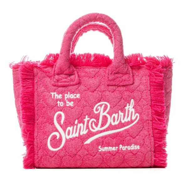 Borsa MC2 Saint Barth Vanity MINI Sponge Quilted Hearts 77 FUXIA