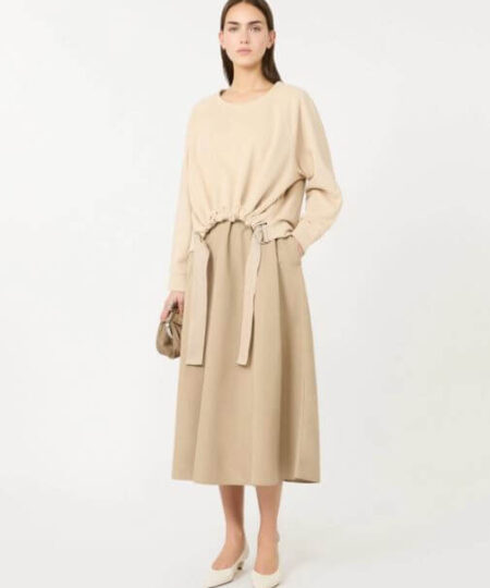 Weekend Max Mara - Abito in tessuto tecnico e cotone WKDDESTINO - Nocciola