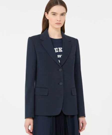 Weekend Max Mara - Blazer in jersey di cotone WKDGINNASTA - Blu