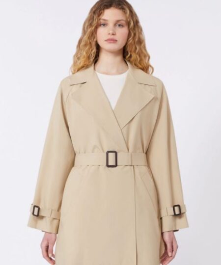 Weekend Max Mara - Trench corto in tela antigoccia WKDOVATTA - Beige