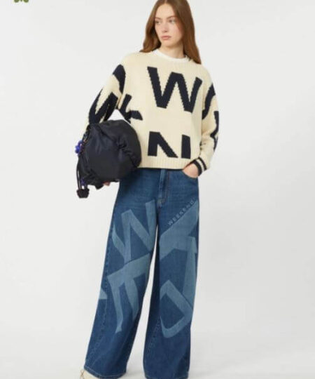 Weekend Max Mara - Jeans in denim autentico di cotone WKDVORTICE - Blu