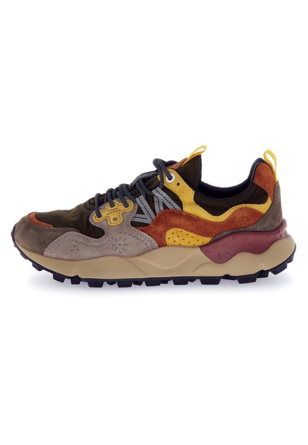 Sneakers FLOWER MOUNTAIN Yamano 3 Man Grey-Yellow - immagine 4