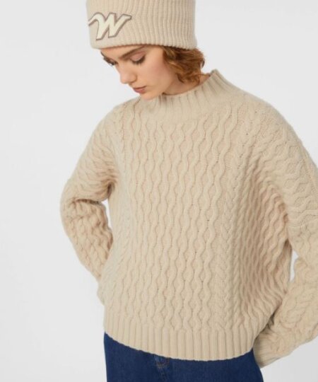 Maglia boxy MAX MARA WEEKEND in filato di lana - beige YARD