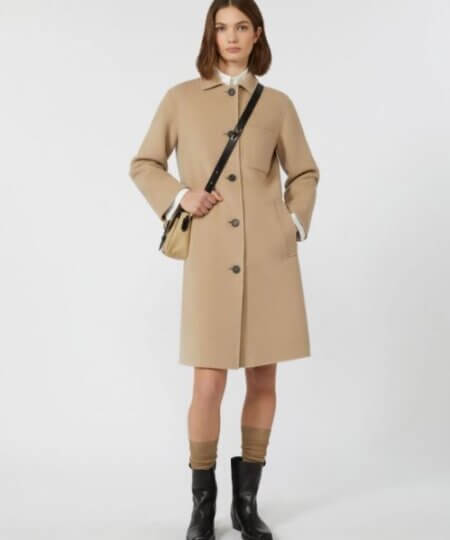 Cappotto monopetto MAX MARA WEEKEND in lana - beige ZENONE
